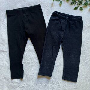 Toddler Leggings Bundle 18-24M Black + Denim Look Playwear George Old Navy